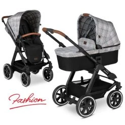 ABC Design Kombi-Kinderwagen Viper 4 - inkl. Babywanne und Sportsitz - Fashion Edition - Smaragd