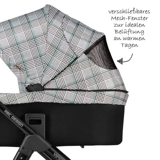 ABC Design Kombi-Kinderwagen Viper 4 - inkl. Babywanne und Sportsitz - Fashion Edition - Smaragd 6 ABC Design Kombi-Kinderwagen Viper 4 - inkl. Babywanne und Sportsitz - Fashion Edition - Smaragd – Bild 4