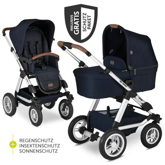 ABC Design Kombi-Kinderwagen Viper 4 mit Lufträdern - inkl. Babywanne, Sportsitz & XXL Zubehörpaket - Shadow 3 ABC Design Kombi-Kinderwagen Viper 4 mit Lufträdern - inkl. Babywanne, Sportsitz & XXL Zubehörpaket - Shadow