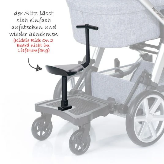 ABC Design Sitz für Trittbrett Kiddie Ride On 2 - Black 5 ABC Design Sitz für Trittbrett Kiddie Ride On 2 - Black – Bild 3