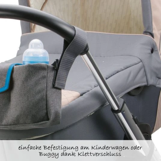 Diago Kinderwagen-Organizer - Grau Blau 5 Diago Kinderwagen-Organizer - Grau Blau – Bild 3