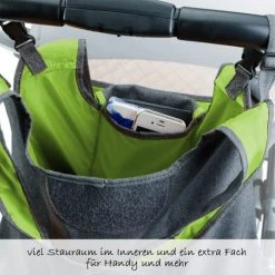 Diago Kinderwagen-Tasche Deluxe - Grau Grün -Deutschland Kinderwagen Verkäufe 2024 diago kinderwagen tasche deluxe grau grun 30076 75276 d2