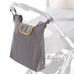 Diago Kinderwagen-Tasche Deluxe - Grau Orange