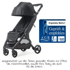 Ergobaby Buggy & Sportwagen Metro+ ab Geburt bis 4 Jahre (22 kg) 7,8 kg inkl.Schutzbügel & XXL Zubehörpaket - Black - Kollektion 2022 -Deutschland Kinderwagen Verkäufe 2024 ergobaby buggy sportwagen metro ab geburt bis 4 jahre 22 kg 7 8 kg inkl schutzbugel xxl zubehorpaket black set 497 d4