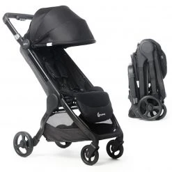 Ergobaby Buggy & Sportwagen Metro+ ab Geburt bis 4 Jahre (22 kg) mit nur 7,8 kg inkl. Regenschutz - Black