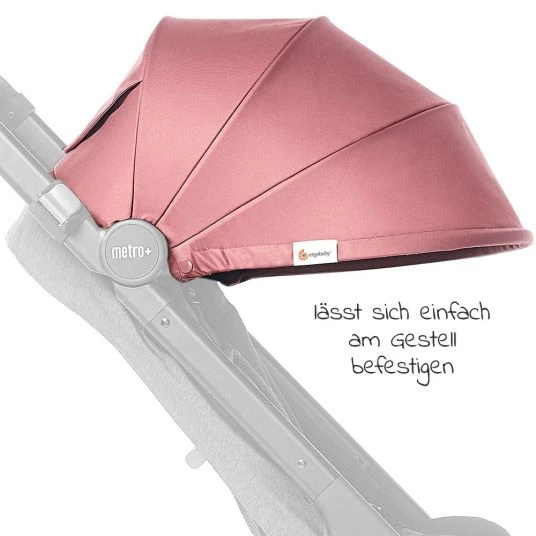 Ergobaby Sonnenverdeck für Metro+ UV Schutz 50+ - Rose 7 Ergobaby Sonnenverdeck für Metro+ UV Schutz 50+ - Rose – Bild 5