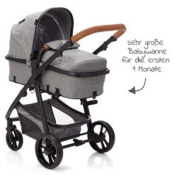Fillikid 3 in 1 Kombi-Kinderwagen-Set Fill Panther mit Kombi-Einheit ( Babywanne + Sportsitz) & Autositz - Hellgrau Melange -Deutschland Kinderwagen Verkäufe 2024 fillikid 3 in 1 kombi kinderwagen set fill panther mit kombi einheit babywanne sportsitz autositz hellgrau melange 707 17 d4