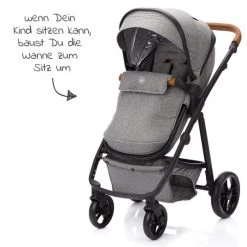 Fillikid 3 in 1 Kombi-Kinderwagen-Set Fill Panther mit Kombi-Einheit ( Babywanne + Sportsitz) & Autositz - Hellgrau Melange -Deutschland Kinderwagen Verkäufe 2024 fillikid 3 in 1 kombi kinderwagen set fill panther mit kombi einheit babywanne sportsitz autositz hellgrau melange 707 17 d5