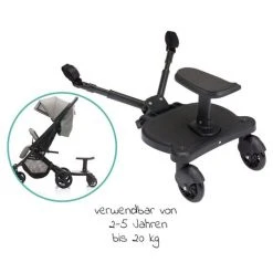 Fillikid Buggy Board Mitfahrbrett Basic mit Sitz für alle gängigen Kinderwagen - Schwarz -Deutschland Kinderwagen Verkäufe 2024 fillikid buggy board mitfahrbrett basic mit sitz fur alle gangigen kinderwagen schwarz sn0053 d2