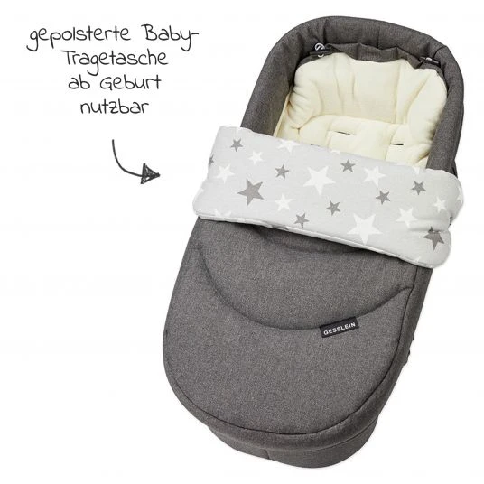 Gesslein 2in1 Kinder-Kombiwagen F4 Air+ Classic mit C2 Tragetasche & umsetzbaren Sportwagenaufsatz - Eloxiert-Cognac-Grau Meliert - Kollektion 2022 7 Gesslein 2in1 Kinder-Kombiwagen F4 Air+ Classic mit C2 Tragetasche & umsetzbaren Sportwagenaufsatz - Eloxiert-Cognac-Grau Meliert - Kollektion 2022 – Bild 5