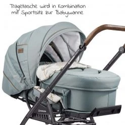 Gesslein 2in1 Kinder-Kombiwagen F4 Air+ Classic mit C2 Tragetasche & umsetzbaren Sportwagenaufsatz - Schwarz-Tabak-Aqua Mint - Kollektion 2022 -Deutschland Kinderwagen Verkäufe 2024 gesslein 2in1 kinder kombiwagen f4 air classic mit c2 tragetasche umsetzbaren sportwagenaufsatz schwarz tabak aqua mint 10410072 252252 d5