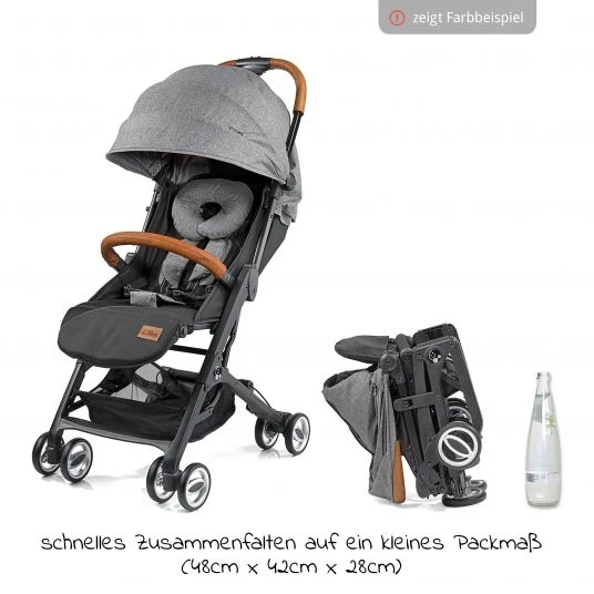 Gesslein Buggy & Reisebuggy Smiloo Cuby mit Liegeposition, klein faltbar nur 6,5kg - Black-Cognac-Blau Meliert - Kollektion 2022 6 Gesslein Buggy & Reisebuggy Smiloo Cuby mit Liegeposition, klein faltbar nur 6,5kg - Black-Cognac-Blau Meliert - Kollektion 2022 – Bild 4