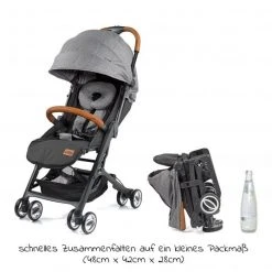 Gesslein Buggy & Reisebuggy Smiloo Cuby mit Liegeposition, klein faltbar nur 6,5kg - Black-Cognac-Grau Meliert - Kollektion 2022 -Deutschland Kinderwagen Verkäufe 2024 gesslein buggy reisebuggy smiloo cuby mit liegeposition klein faltbar nur 6 5kg black cognac grau meliert 431110 545000 d3