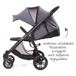 Gesslein Buggy & Sportwagen Smiloo Happy mit Liegeposition, höhenverstellbarer Schieber, bis 22 kg - Black-Grey Melange - Kollektion 2022 12 Gesslein Buggy & Sportwagen Smiloo Happy mit Liegeposition, höhenverstellbarer Schieber, bis 22 kg - Black-Grey Melange - Kollektion 2022 -Deutschland Kinderwagen Verkäufe 2024 gesslein buggy sportwagen smiloo happy mit liegeposition hohenverstellbarer schieber bis 20 kg black grey melange 420100 893000 d4