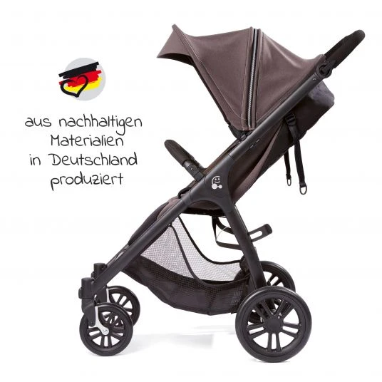 Gesslein Buggy & Sportwagen Smiloo Happy mit Liegeposition, höhenverstellbarer Schieber, bis 22 kg - Black-Taupe Melange - Kollektion 2022 4 Gesslein Buggy & Sportwagen Smiloo Happy mit Liegeposition, höhenverstellbarer Schieber, bis 22 kg - Black-Taupe Melange - Kollektion 2022 – Bild 2