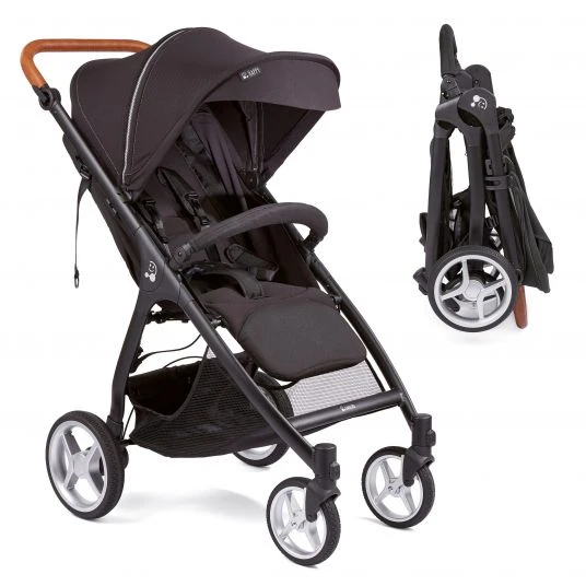Gesslein Buggy & Sportwagen Smiloo Happy plus mit Liegeposition, höhenverstellbarer Schieber, bis 22 kg - Black-Cognac-Black - Kollektion 2022 3 Gesslein Buggy & Sportwagen Smiloo Happy plus mit Liegeposition, höhenverstellbarer Schieber, bis 22 kg - Black-Cognac-Black - Kollektion 2022