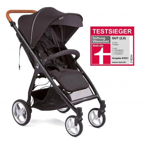 Gesslein Buggy & Sportwagen Smiloo Happy plus mit Liegeposition, höhenverstellbarer Schieber, bis 22 kg - Black-Cognac-Black - Kollektion 2022 4 Gesslein Buggy & Sportwagen Smiloo Happy plus mit Liegeposition, höhenverstellbarer Schieber, bis 22 kg - Black-Cognac-Black - Kollektion 2022 – Bild 2