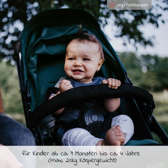 Gesslein Buggy & Sportwagen Smiloo Happy plus mit Liegeposition, höhenverstellbarer Schieber, bis 22 kg - Black-Cognac-Black - Kollektion 2022 6 Gesslein Buggy & Sportwagen Smiloo Happy plus mit Liegeposition, höhenverstellbarer Schieber, bis 22 kg - Black-Cognac-Black - Kollektion 2022 – Bild 4