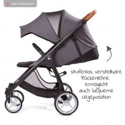 Gesslein Buggy & Sportwagen Smiloo Happy plus mit Liegeposition, höhenverstellbarer Schieber, bis 22 kg - Black-Cognac-Olive - Kollektion 2022 -Deutschland Kinderwagen Verkäufe 2024 gesslein buggy sportwagen smiloo happy plus mit liegeposition hohenverstellbarer schieber bis 20 kg black cognac olive 420110 899000 d4