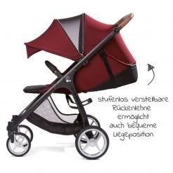 Gesslein Buggy & Sportwagen Smiloo Happy plus mit Liegeposition, höhenverstellbarer Schieber, bis 22 kg - Black-Tabak-Maroon - Kollektion 2022 -Deutschland Kinderwagen Verkäufe 2024 gesslein buggy sportwagen smiloo happy plus mit liegeposition hohenverstellbarer schieber bis 20 kg black tabak maroon 42017 894000 d4