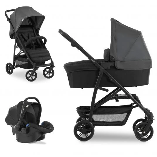 Hauck 3in1 Kinderwagen-Set Rapid 4 Trioset (bis 25 kg) inkl. Babyschale Comfort Fix - Grey - Kollektion 2022 3 Hauck 3in1 Kinderwagen-Set Rapid 4 Trioset (bis 25 kg) inkl. Babyschale Comfort Fix - Grey - Kollektion 2022