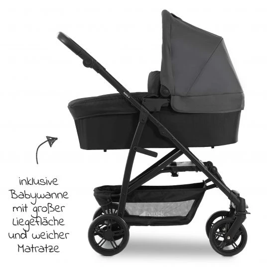 Hauck 3in1 Kinderwagen-Set Rapid 4 Trioset (bis 25 kg) inkl. Babyschale Comfort Fix - Grey - Kollektion 2022 5 Hauck 3in1 Kinderwagen-Set Rapid 4 Trioset (bis 25 kg) inkl. Babyschale Comfort Fix - Grey - Kollektion 2022 – Bild 3