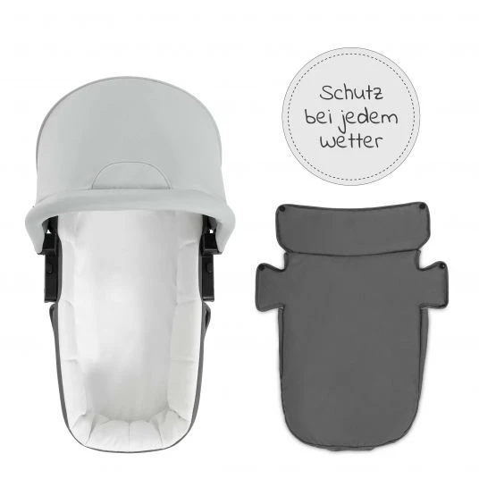 Hauck 3in1 Kinderwagen-Set Shopper Trioset mit Babywanne, Autositz und Sportwagen (bis 25 kg) - Grey 8 Hauck 3in1 Kinderwagen-Set Shopper Trioset mit Babywanne, Autositz und Sportwagen (bis 25 kg) - Grey – Bild 6