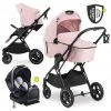 Hauck 4in1 Kinderwagen-Set Vision X - Black inkl. i-Size Babyschale, Isofix Basis und XXL Zubehörpaket - Melange Rose -Deutschland Kinderwagen Verkäufe 2024 hauck 4in1 kinderwagen set vision x black inkl i size babyschale isofix basis und xxl zubehorpaket melange rose vision x bs base zamboo d0