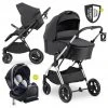 Hauck 4in1 Kinderwagen-Set Vision X - Silver inkl. i-Size Babyschale, Isofix Basis und XXL Zubehörpaket - Melange Black -Deutschland Kinderwagen Verkäufe 2024 hauck 4in1 kinderwagen set vision x silver inkl i size babyschale isofix basis und xxl zubehorpaket melange black vision x bs base zamboo d0