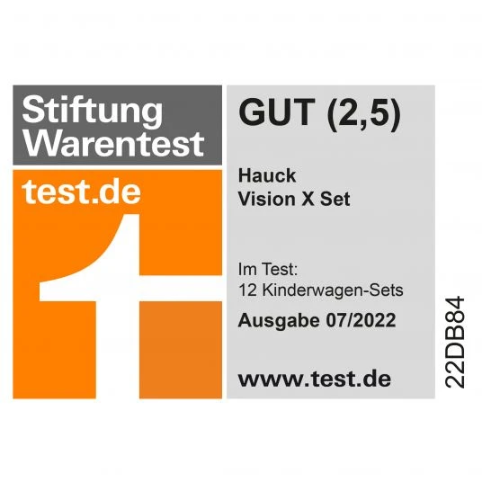 Hauck 4in1 Kinderwagen-Set Vision X - Silver inkl. i-Size Babyschale, Isofix Basis und XXL Zubehörpaket - Melange Black 4 Hauck 4in1 Kinderwagen-Set Vision X - Silver inkl. i-Size Babyschale, Isofix Basis und XXL Zubehörpaket - Melange Black – Bild 2