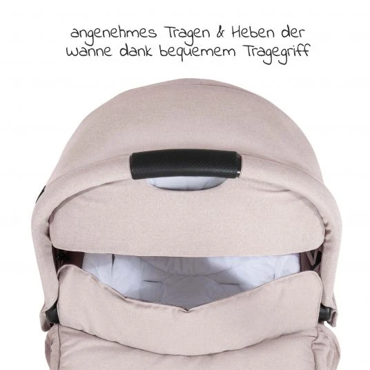 Hauck Babywanne für Buggy Colibri - Melange Beige 5 Hauck Babywanne für Buggy Colibri - Melange Beige – Bild 3