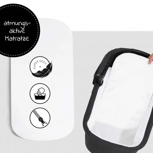 Hauck Babywanne für Buggy Colibri - Melange Black 4 Hauck Babywanne für Buggy Colibri - Melange Black – Bild 2