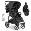 Hauck Buggy Rapid 4D AIR (bis 25 kg) - mit Luftreifen, Liegefunktion und XL Verdeck - Black - Kollektion 2022