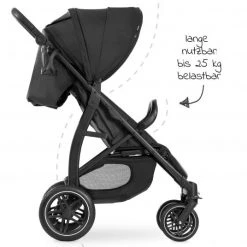 Hauck Buggy Rapid 4D AIR (bis 25 kg) - mit Luftreifen, Liegefunktion und XL Verdeck - Black - Kollektion 2022 -Deutschland Kinderwagen Verkäufe 2024 hauck buggy rapid 4d air bis 25 kg mit luftreifen liegefunktion und xl verdeck black 148488 d2