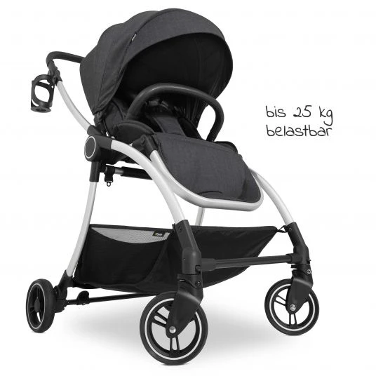 Hauck Buggy & Sportwagen Colibri (bis 25 kg belastbar) - Melange Black 4 Hauck Buggy & Sportwagen Colibri (bis 25 kg belastbar) - Melange Black – Bild 2