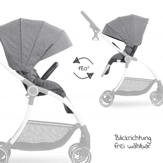 Hauck Buggy & Sportwagen Colibri (bis 25 kg belastbar) - Melange Grey 6 Hauck Buggy & Sportwagen Colibri (bis 25 kg belastbar) - Melange Grey – Bild 4