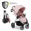 Hauck Buggy & Sportwagen UpTown (mit Liegefunktion & Einhand-Faltung) inkl. XXL Zubehörpaket - Melange Rose