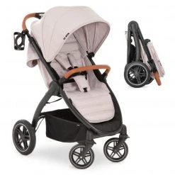 Hauck Buggy & Sportwagen UpTown (mit Liegefunktion, Schieber höhenverstellbar, Einhand-Faltung) - Melange Beige