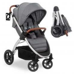 Hauck Buggy & Sportwagen UpTown (mit Liegefunktion, Schieber höhenverstellbar, Einhand-Faltung) - Melange Grey