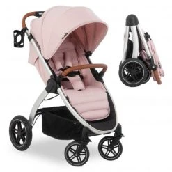 Hauck Buggy & Sportwagen UpTown (mit Liegefunktion, Schieber höhenverstellbar, Einhand-Faltung) - Melange Rose