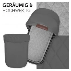 Hauck Faltbare Babywanne (Carrycot) für Walk N Care Kinderwagen - Dark Grey - Kollektion 2022 -Deutschland Kinderwagen Verkäufe 2024 hauck faltbare babywanne carrycot fur walk n care kinderwagen dark grey 165423 d3