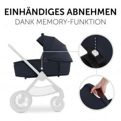 Hauck Faltbare Babywanne (Carrycot) für Walk N Care Kinderwagen - Dark Navy Blue - Kollektion 2022 -Deutschland Kinderwagen Verkäufe 2024 hauck faltbare babywanne carrycot fur walk n care kinderwagen dark navy blue 165416 d2