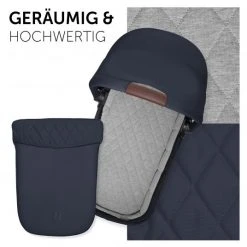 Hauck Faltbare Babywanne (Carrycot) für Walk N Care Kinderwagen - Dark Navy Blue - Kollektion 2022 -Deutschland Kinderwagen Verkäufe 2024 hauck faltbare babywanne carrycot fur walk n care kinderwagen dark navy blue 165416 d3
