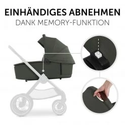 Hauck Faltbare Babywanne (Carrycot) für Walk N Care Kinderwagen - Dark Olive - Kollektion 2022 -Deutschland Kinderwagen Verkäufe 2024 hauck faltbare babywanne carrycot fur walk n care kinderwagen dark olive 165447 d2