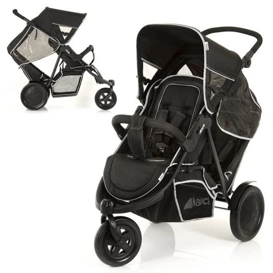 Hauck Geschwisterwagen Freerider - Black 3 Hauck Geschwisterwagen Freerider - Black