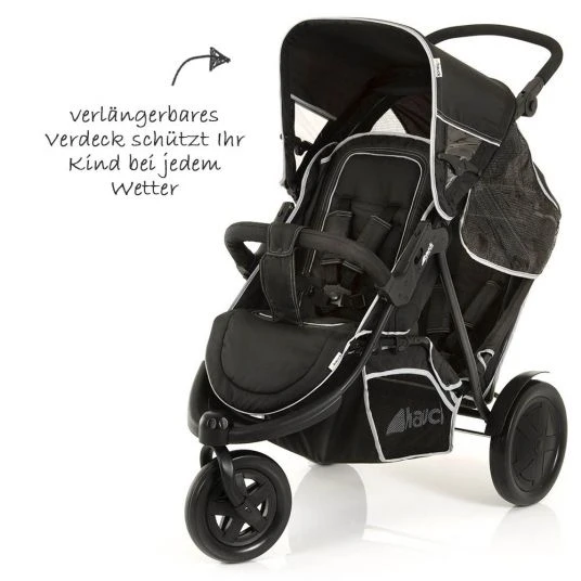 Hauck Geschwisterwagen Freerider - Black 4 Hauck Geschwisterwagen Freerider - Black – Bild 2