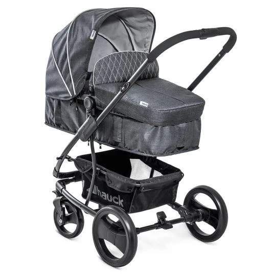 Hauck Kinderwagen-Set Pacific 4 Trioset inkl. Babywanne, Autositz und Sportwagen - Melange Charcoal 6 Hauck Kinderwagen-Set Pacific 4 Trioset inkl. Babywanne, Autositz und Sportwagen - Melange Charcoal – Bild 4