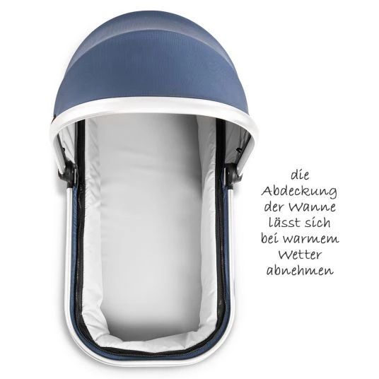 Hauck Kombi-Kinderwagen Apollo inkl. Babywanne, Sportsitz und XXL Zubehörpaket - Denim 8 Hauck Kombi-Kinderwagen Apollo inkl. Babywanne, Sportsitz und XXL Zubehörpaket - Denim – Bild 6
