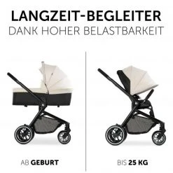 Hauck Kombi-Kinderwagen Move so Simply Set inkl. Babywanne & Sportsitz - mit Liegefunktion - Beige Neon - Kollektion 2022 -Deutschland Kinderwagen Verkäufe 2024 hauck kombi kinderwagen move so simply set inkl babywanne sportsitz mit liegefunktion beige neon 167182 d2