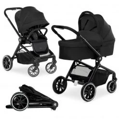 Hauck Kombi-Kinderwagen Move so Simply Set inkl. Babywanne & Sportsitz - mit Liegefunktion - Black - Kollektion 2022